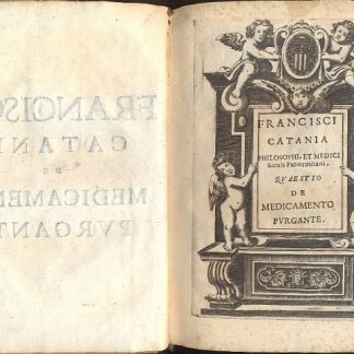 Quaestio de medicamento purgante. Tra gli numerosi argomenti trattati nel testo ricordiamo: Angina statim à Galeno purgatur - Aphorismi Hippocratis magne veritatis suere apud antiquos - Bracmanes vite longeve, & unde - Crapula mortis causa - Dolor lumborum & renu, ac pondus quid denotet - Febres pestulentes purgatione statim adhibita sanabat Galenus - GAleni auctoritates pro nostra sententia - Humor putridus statim purgandus ex Galeno - Lingua nigra in febribus unde - Medici imprudentis est in morbo ancipiti coctione expectare - ecc. ecc.