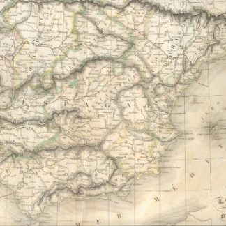Carte de l'Espagne et du Portugal.