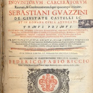 Tractatus ad defensam inquisitorum carceratorum reorum, & Condemnatorum super quocunque crimine.