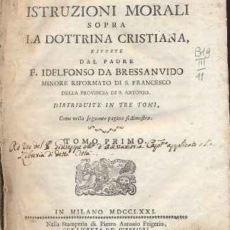 Istruzioni morali sopra la Dottrina Cristiana.