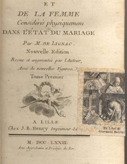 De l'homme et de la femme consideres physiquemenu dans l'etat du mariage.