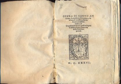 Opera di Santo Antonino Arcivescovo Fiorentino, utilissima e necessaria alla instruttione delli sacerdoti, e di qualunque devota persona la quale desidera sapere bene confessarsi delli suoi peccati.