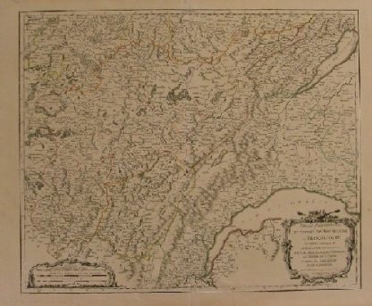 Partie Meridionale du Comte de Bourgogne ou Franche-Comtè, où sont les Bailliages de Orgelet, lons-Le-Saunier, Poligny, Arbois, Salins, Pontarlier, les Terres de S. Claude, et partie des Bailliages de Dole et Dornans.