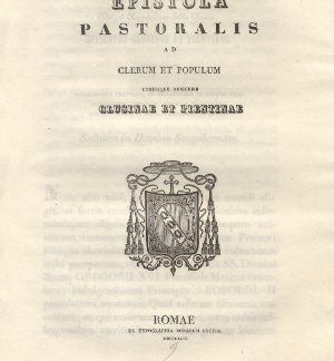 Epistola Pastoralis ad Clerum, et Populum Clusinae et Pientinae.