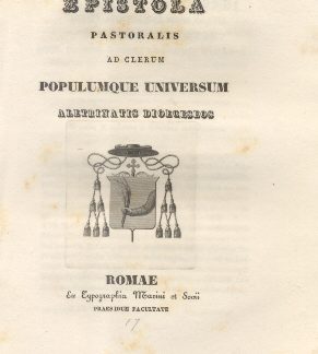 Epistola Pastoralis ad Clerum, et Populum Aletrinatis.