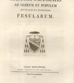 Epistola Pastoralis ad Clerum et Populum Fesularum.