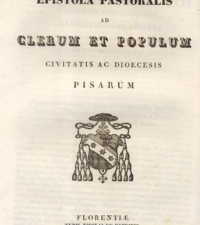 Epistola Pastoralis ad Clerum et Populum Pisarum.