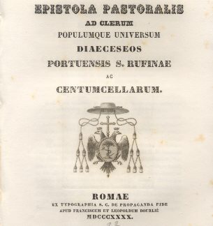 Epistola Pastoralis ad Clerum et Populum Poetuensis S. Rufinae ac Centumcellarum.