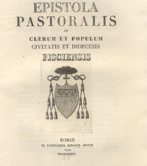 Epistola Pastoralis ad Clerum et Populum Pisciensis.