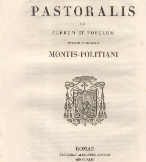 Epistola Pastoralis ad Clerum et Populum Montis Politiani.