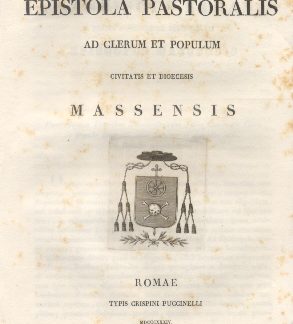 Epistola Pastoralis ad Clerum et Populum Massensis.