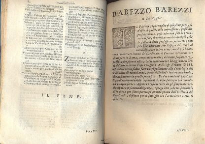 Delle Vite de' Sommi Pontefici, dal Salvator Nostro sino a Paolo II. Ampliato con le historie de' Papi Moderni da Sisto IV fino a Paolo V. Scritte dal P. F. Onofrio Panuinio veronese, da Antonio Cicarelli da Foligno e da D. Gio. Stringa venetiano. Con l'annotazioni del Panuinio e con la Cronologia Ecclesiastica dello stesso, ampliata da Bartolomeo Dionigi, da Lauro Testa. Oltre i nomi, cognomi e patrie di tutti gli Cardinali, raccolti per il sudetto Dionigi dall'opere del Panuinio, e da gli Atti della Cancelleria Apostolica; e l'Effigie di tutti gli Pontefici al naturale: e perfettionato in questa impressione con l'aggiunta delle vite di Gregorio XV e di Urbano VIII con un supplimento di venti anni alla cronologia di D. Francesco Tomasuccio venetiano. con tre fedeli e copiose tavole; una de' Papi, la seconda de' Cardinali, e la terza delle Cose Notabili.