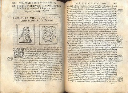 Delle Vite de' Sommi Pontefici, dal Salvator Nostro sino a Paolo II. Ampliato con le historie de' Papi Moderni da Sisto IV fino a Paolo V. Scritte dal P. F. Onofrio Panuinio veronese, da Antonio Cicarelli da Foligno e da D. Gio. Stringa venetiano. Con l'annotazioni del Panuinio e con la Cronologia Ecclesiastica dello stesso, ampliata da Bartolomeo Dionigi, da Lauro Testa. Oltre i nomi, cognomi e patrie di tutti gli Cardinali, raccolti per il sudetto Dionigi dall'opere del Panuinio, e da gli Atti della Cancelleria Apostolica; e l'Effigie di tutti gli Pontefici al naturale: e perfettionato in questa impressione con l'aggiunta delle vite di Gregorio XV e di Urbano VIII con un supplimento di venti anni alla cronologia di D. Francesco Tomasuccio venetiano. con tre fedeli e copiose tavole; una de' Papi, la seconda de' Cardinali, e la terza delle Cose Notabili.