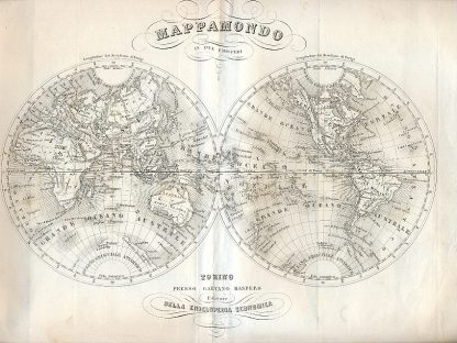 Atlante tecnico scientifico geografico delle tavole che illustrano il testo della Enciclopedia Economica di Francesco Predari.