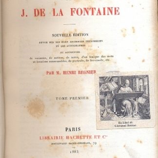 Oeuvres de J. De La Fontaine. (Les Grands ecrivains de la France).