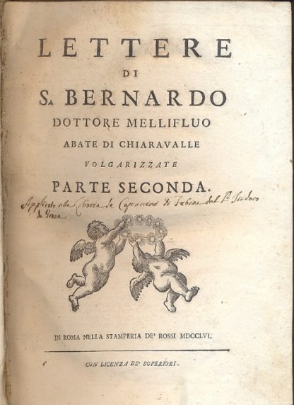 Lettere. Volgarizzate dal padre D. Gasparo Petrina. Opera postuma.