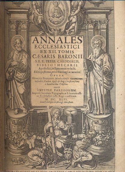 Annales Ecclesiastici, ex XII tomis Caesssaris Baronii.