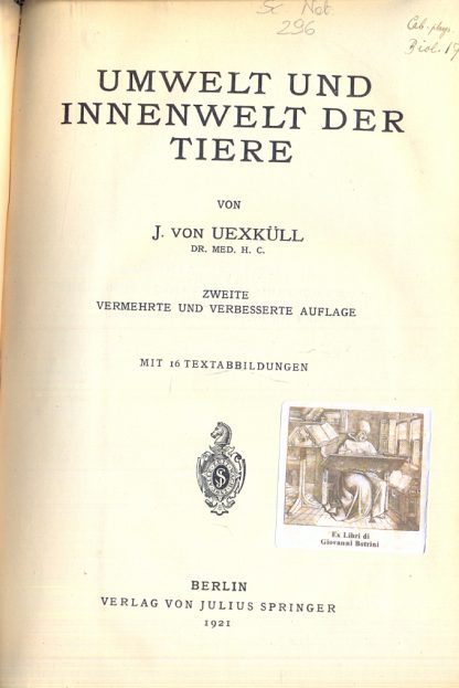 Umwelt und innenwelt der tiere.