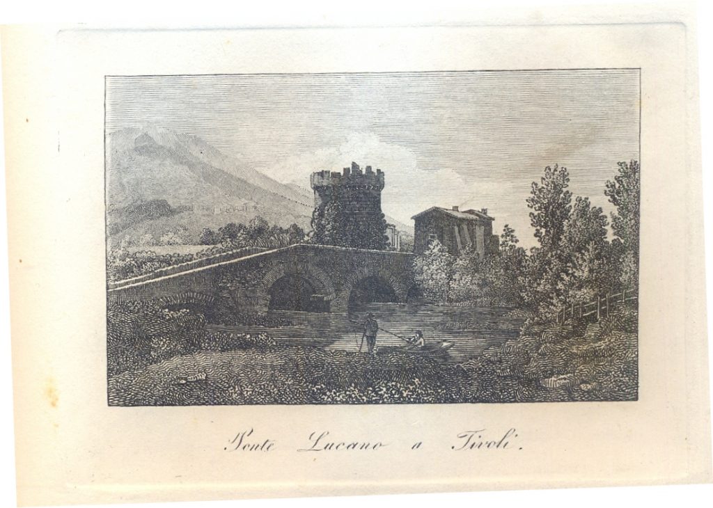 GROTTA DI NETTUNO A TIVOLI , di G. COTTAFAVI , grande incisione su rame, 1840 EUR 21,69 - IT