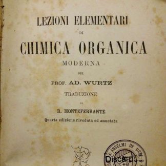 Lezioni elementari di chimica organica moderna