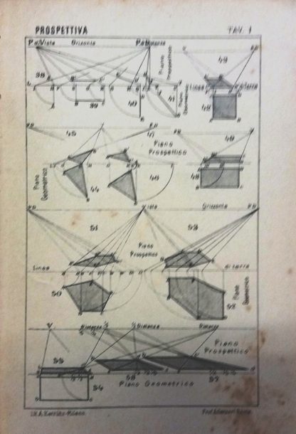 Corso elementare di DISEGNO GEOMETRICO prospettiva pratica parte terza 3° edizione