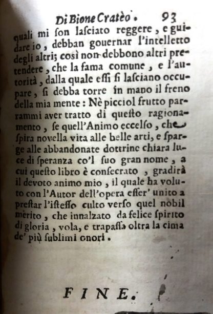 L'Endimione. Con un discorso di Bione Crateo.