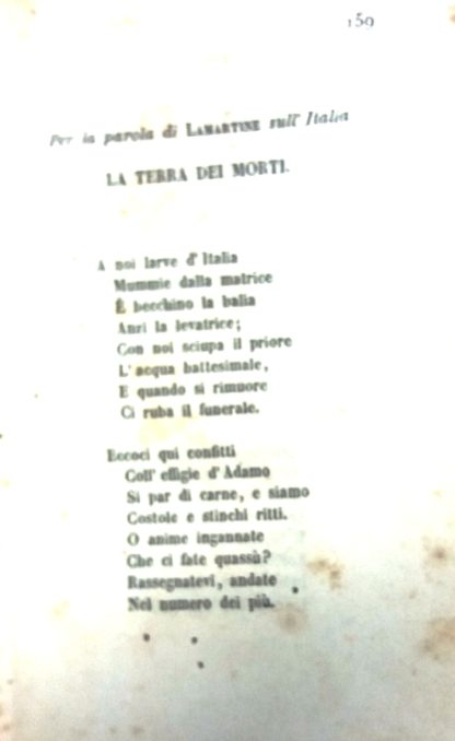 Poesie italiane. Tratte da una stampa a penna.