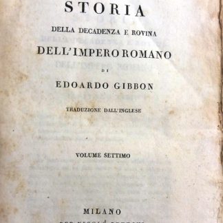 Storia della decadenza e rovina dell' impero romano