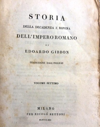 Storia della decadenza e rovina dell' impero romano