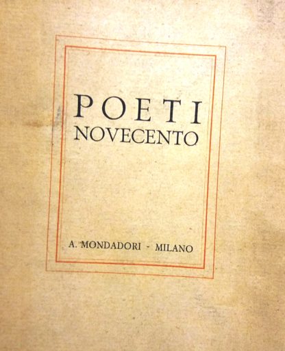 Poeti novecento.