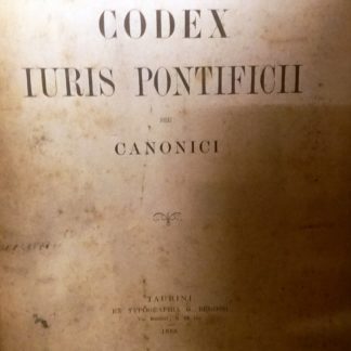 Codex Iuris Pontificii seu canonici.