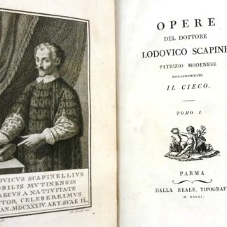 Opere, del patrizio bolognese soprannominato il Cieco. Tomo I.