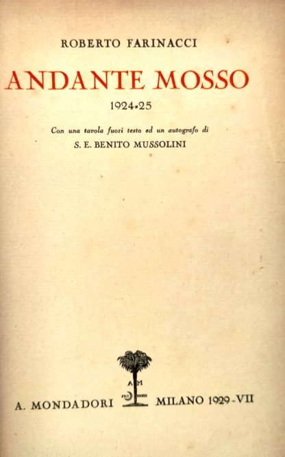 Andante mosso 1924 - 25.