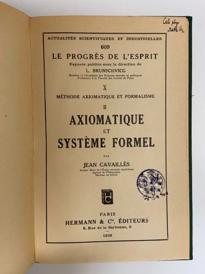 Axiomatique et Syteme Formel II