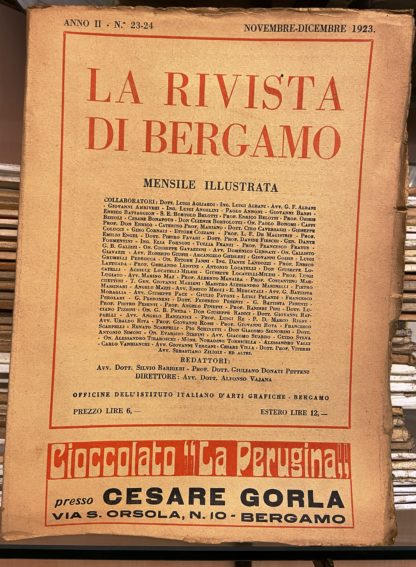 La rivista di Bergamo. Mensile illustrata. Diretta da Alfonso Vajana.