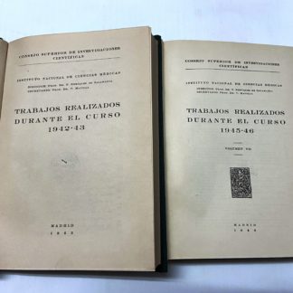 Trabajos realizados durante el curso 1942-43 1945-46