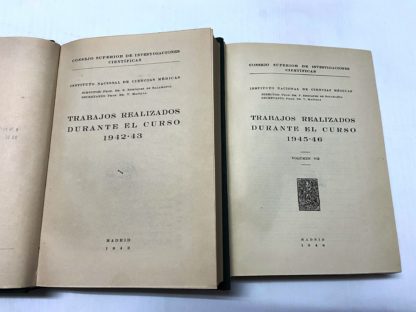 Trabajos realizados durante el curso 1942-43 1945-46