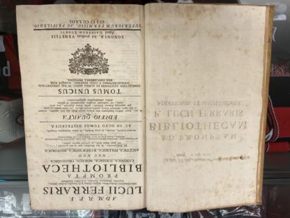 Prompta Bibliotheca Canonica, Juridico-Moralis Theologica partim Ascetica, Polemica, Rubricistica, Historica de Principalioribus, & fere Omnibus, quae in dies occurrunt, & nec omnia ab omnibus penes omnes, ac prompte reperiti possunt ex Utroque Jure, Pontificiis Constitutionibus,Conciliis Sacrarum Congregationum Decretis,....