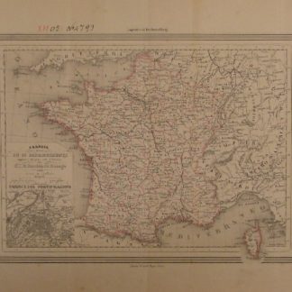 Francia. Divisa in 86 Dipartimenti.