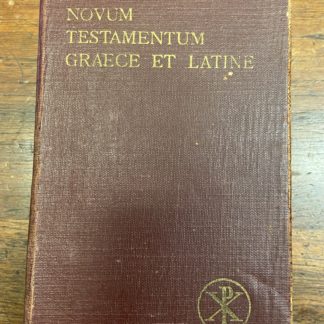 Novum Testamentum Graece et Latine 1942