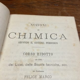 Nozioni di chimica secondo il sistema periodico corso ridotto