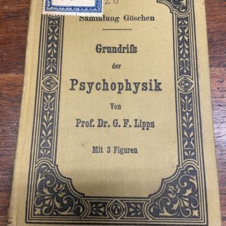 Grundrifs der psychophysik