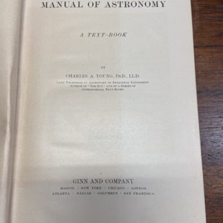 Manual of astronomy
