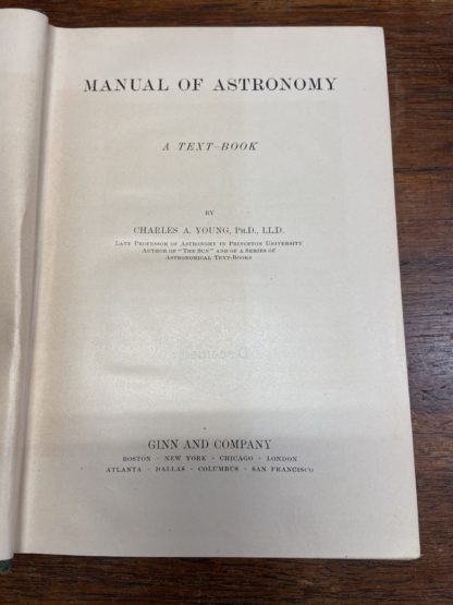 Manual of astronomy