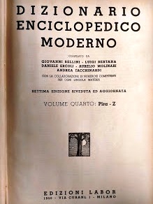 Dizionario Enciclopedico Moderno.