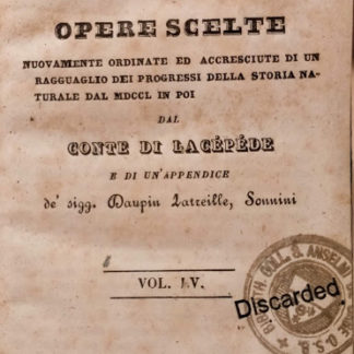 Buffon Opere scelte nuovamente ordinate ed accr. di un ragg. dei prog. della stor. naturale dal MDCCL in poi