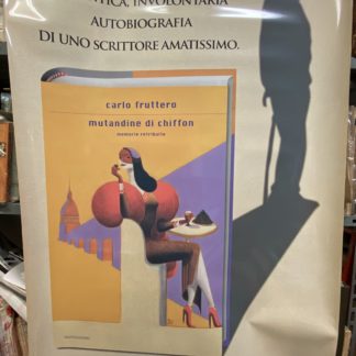 Locandina plastificata libro Mutandine di chiffon di Carlo Fruttero