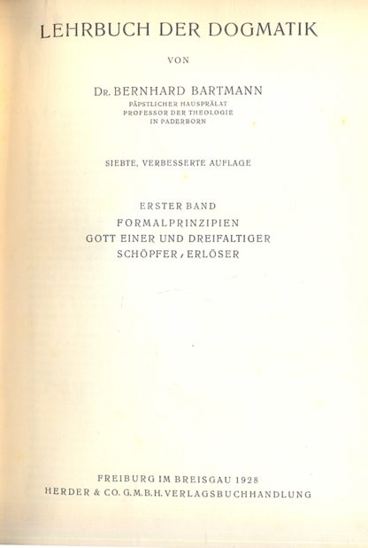 Lehrbuch der dogmatik.