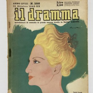 Rivista Il Dramma Anno XX 388 ottobre 1942