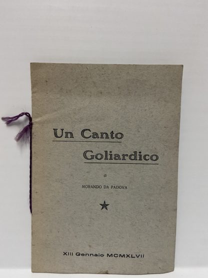 Un Canto Goliardico